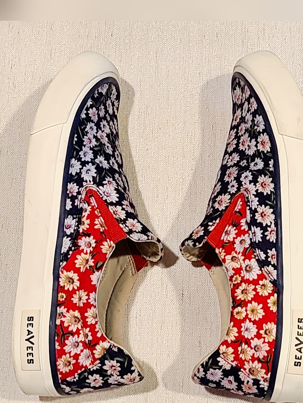SEAVEES women's hawthorne
slip on shoes in daisy patchwork - Picture 2 of 11